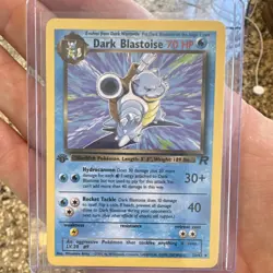Pokemon TCG 2000 Dark Blastoise Team Rocket 20/82 first edition - Image 1