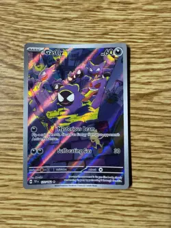 Pokemon Temporal Forces Illustration Gastly #177/162 Rare - Image 1