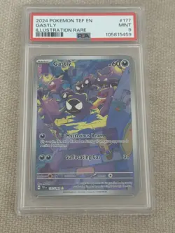 Gastly 177/162 Illustration Rare Temporal Forces Pokemon PSA 9 - Image 1