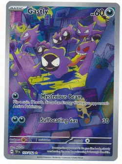 2024 POKEMON TEMPORAL FORCES HOLO ILLUSTRATION RARE GASTLY #177/162 MINT - Image 1