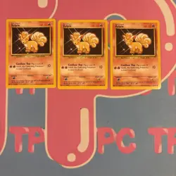 *LOT OF 3*VULPIX - 68/102 - Base - Pokemon Card - LP - Image 1