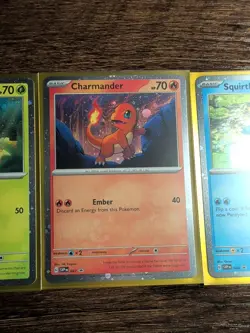 Pokemon 151 Poster Collection Promo 3 Card Set NM Bulbasaur Squirtle Charmander - Image 3