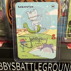 Pokederp Bubble Meowtwo Mewtwo Signed By Jwillyguy Pokemon Parody Fan Art Card - Image 1