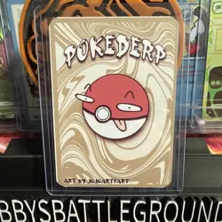 Pokederp Bubble Meowtwo Mewtwo Signed By Jwillyguy Pokemon Parody Fan Art Card - Image 2