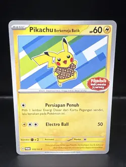 Pokemon Berkemeja Staryu Promo Pikachu's Indonesia Journey Card 155/SV-P - Image 1
