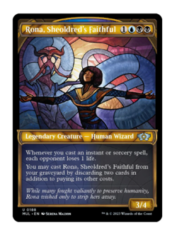 Rona, Sheoldred's Faithful (Halo Foil) March of the Machine MTG NM PACK FRESH - Image 1