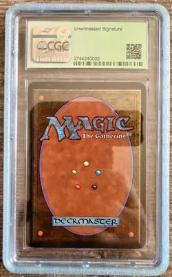 Artist signed autograph Alpha Ironroot Treefolk CGC 7.5 Magic The gathering MTG - Image 2