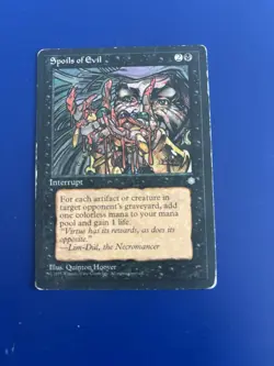 1995 MAGIC THE GATHERING ICE AGE SPOILS OF EVIL - Image 1