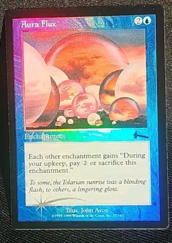 Mtg 🔥🔥Aura Flux 🔥🔥 Urza's Legacy 🌟Foil🌟 NM Magic The Gathering - Image 2