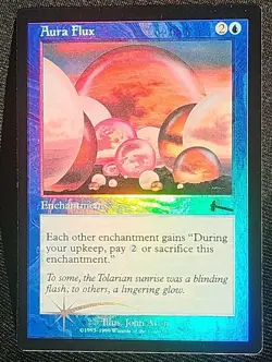 Mtg 🔥🔥Aura Flux 🔥🔥 Urza's Legacy 🌟Foil🌟 NM Magic The Gathering - Image 3