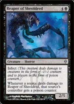 1 x Reaper of Sheoldred - New Phyrexia - Light Play - MTG - Image 1