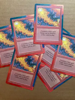 Red Elemental Blast (Revised) ALTERED floating border style, hand painted! - Image 2