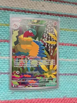 Pokemon TCG Archeops 132/086 NM-IR Illustration Rare White Flare - Image 1
