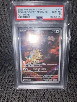 Team Rocket's Meowth - PSA 10 - sv10 Glory Of Team Rocket 109/098 - Pokemon - Image 1