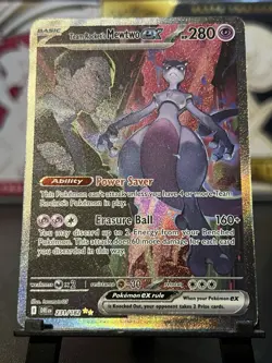Pokemon TCG Destined Rivals Team Rocket's Mewtwo EX SIR 231/182 - Image 1