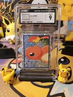 2000 MERLIN POKEMON 2 PIKACHU AND CHARMANDER-HOLO #15/78 CGC 10/9 - Image 3