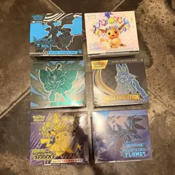 Lot Of Sealed Pokemon ETB Prismatic Evolutions Black Bolt Surging Sparks + More - Image 1