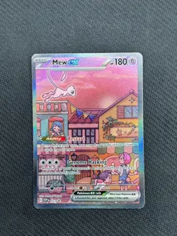 Mew ex SVP 053 Pokemon TCG Scarlet Violet 151 Black Star Promo Full Art NM - Image 1
