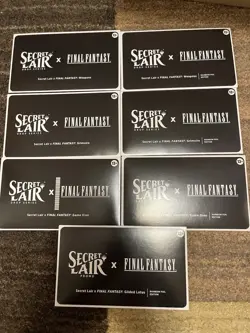 MTG Final Fantasy Secret Lair FOIL/NON-FOIL PROMO ENGLISH BUNDLE IN HAND - Image 1