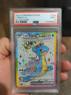 Psa Graded 9 10 Pokemon Cards Bundle Pikachu Lapras Charizard Alakazam - Image 1