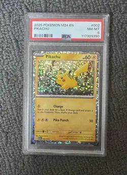 Pokemon PSA Slab Bundle PSA 8 PSA 10 Pikachu Charizard Lycanroc Machamp - Image 3