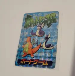 Pokemon Prism Foil Sticker Card Japan Dragonite Dragonair Dratini 1998 - Image 3