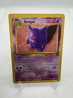 Pokemon Gengar TCG Card 20/62 Fossil Regular Unlimited Rare LP Condition - Image 1