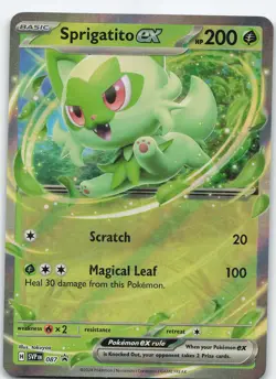 Sprigatito ex - 087 Promo Holo SV: Scarlet & Violet Promo Cards NM Pokemon - Image 1