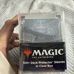 MTG Edge of Eternities 100ct Deck Protector Sleeves in Clear Box Commander A - Image 3