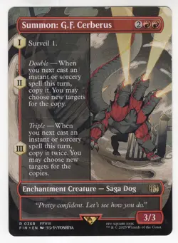 MTG Final Fantasy Rare #0368 Summon G.F. Cerberus - Image 1