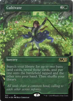 Cultivate (Alternate Art) - FOIL - R Core Set 2021 317 - MTG - Image 1