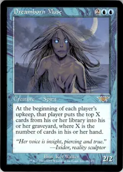 2003 Magic The Gathering Legions Dreamborn Muse #36 Light Play - Image 1