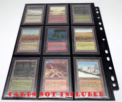 100 Docsmagic.de 18-Pocket Pages Black - Sideloading - MTG PKM YGO - 11-Hole - - Image 5