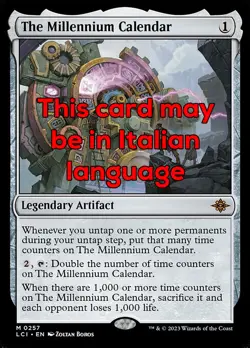 MTG THE MILLENNIUM CALENDAR EXC - IL CALENDARIO DEL MILLENNIO 257 - LCI - MAGIC - Image 1