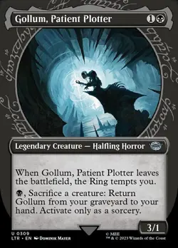 MTG 2x GOLLUM, PATIENT PLOTTER 309 EXC GOLLUM, COSPIRATORE PAZIENTE LTR X EN - Image 1