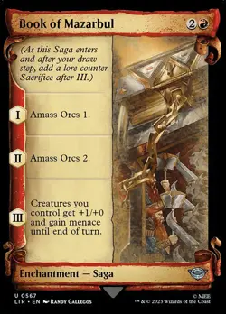 MTG BOOK OF MAZARBUL 567 FOIL EXC - LIBRO DI MAZARBUL - LTR X EN - MAGIC - Image 1