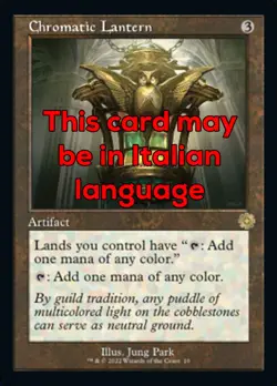 MTG CHROMATIC LANTERN 10 EXC - LANTERNA CROMATICA - BRR IT - MAGIC - Image 1