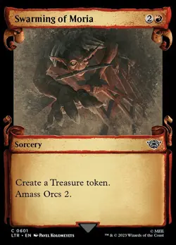 MTG SWARMING OF MORIA 601 FOIL EXC - SCIAME DI MORIA - LTR X EN - MAGIC - Image 1