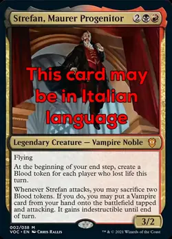 MTG STREFAN, MAURER PROGENITOR EXC - STREFAN, PROGENITORE MAURER - VOC IT - Image 1