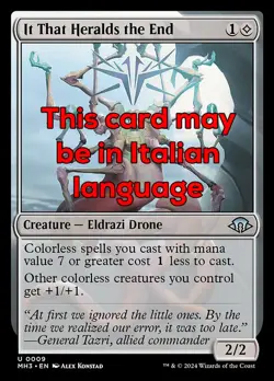 MTG IT THAT HERALDS THE END EXC - COLUI CHE PROCLAMA LA FINE 9 - MH3 - MAGIC - Image 1
