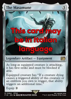 MTG THE MASAMUNE EXC - LA MASAMUNE 264 - FIN - MAGIC - Image 1