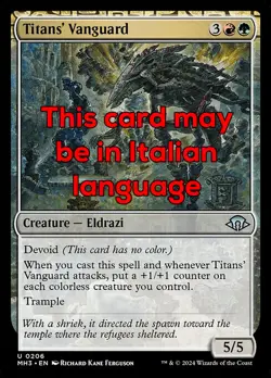 MTG TITANS' VANGUARD FOIL EXC - AVANGUARDIA DEI TITANI 206 - MH3 - MAGIC - Image 1