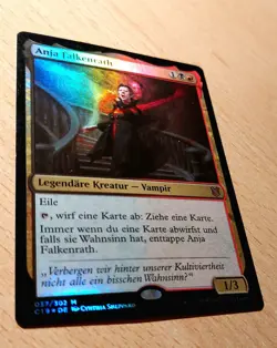 MTG Magic: # FOIL # Anja Falkenrath / Anje Falkenrath, DEUTSCH, Nearmint, Vampir - Image 1