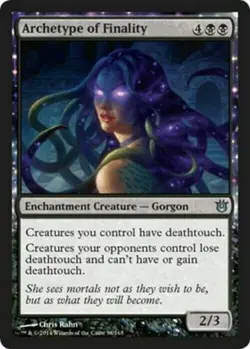 1x ARCHETYPE OF FINALITY - Gorgon - Born of the Gods - MTG Magic The Gathering - Image 1