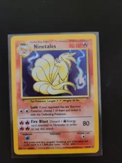 Pokemon TCG Base Set Ninetales Holo 12/102 Wizards of the Coast English - Image 1