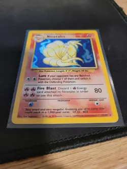 Pokemon TCG Base Set Ninetales Holo 12/102 Wizards of the Coast English - Image 3