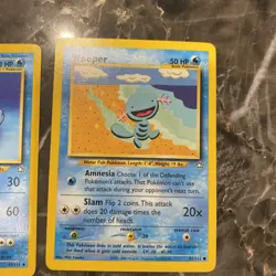 Pokemon TCG Neo Genesis Unlimited Wooper and Quagsire NM 45 And 82/111 - Image 2