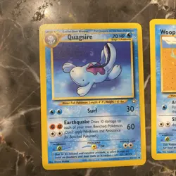 Pokemon TCG Neo Genesis Unlimited Wooper and Quagsire NM 45 And 82/111 - Image 4
