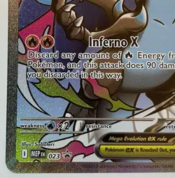 Mega Charizard X ex 023 MEP Black Star Promo Pokemon Phantasmal Flames UPC - Image 5