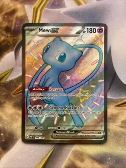 Pokemon TCG Mew EX 216/091 Paldean Fates Full Art Shiny Ultra Rare - Image 1